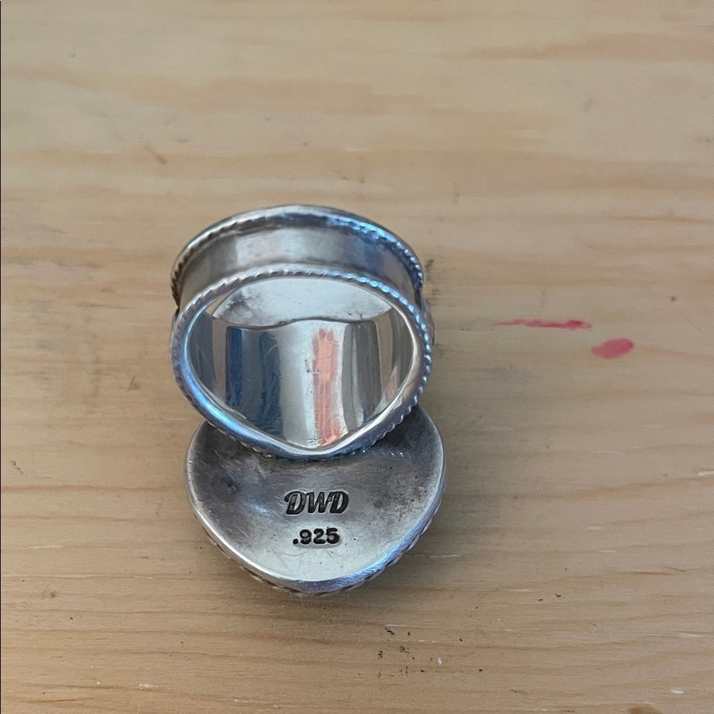 Turquoise Silver Ring - Picture 3 of 3